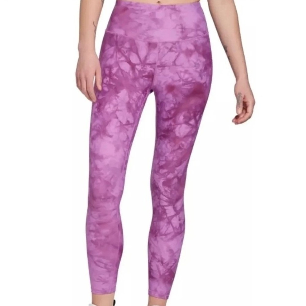 CALIA by Carrie Underwood Purple Tie Dye High Rise Leggings Plus Size 2X Active